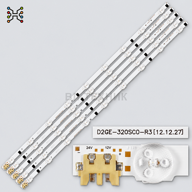LED подсветка Samsung UE32F5000AK / UE32F5500AW / UE32F6400AW / UE32F6100AW — D2GE-320SC0-R3/R2, ком