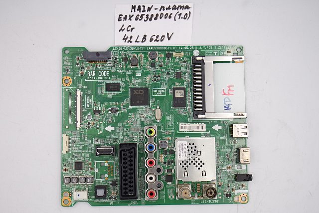 MAIN основная плата EAX65388006 (1.0) LG 42LB620V