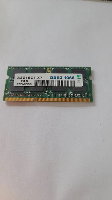 Оперативная память SODIMM 1066Mhz 2gb