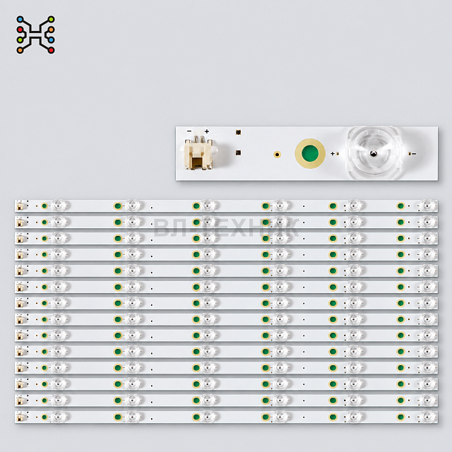 LED подсветка DEXP U55D9000K / U55D9000, Konka UDL55MH794ANT / UDL55MH794, TCL 55K1US, SEMP 55K1US,