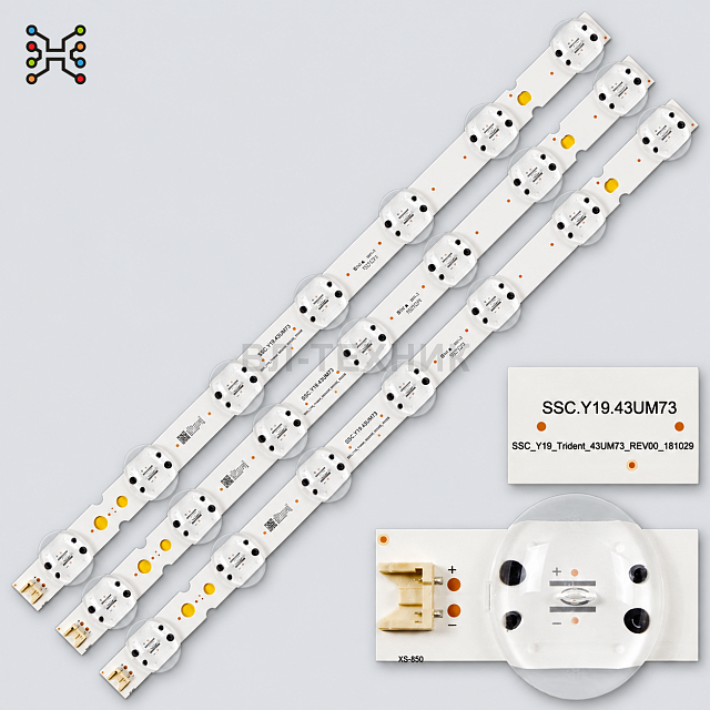 LED подсветка LG 43UM4390PLC / 43UM7300AUE / 43UM7300PSA / 43UM7300PUA / 43UM7300PLB / 43UM7300PWA /