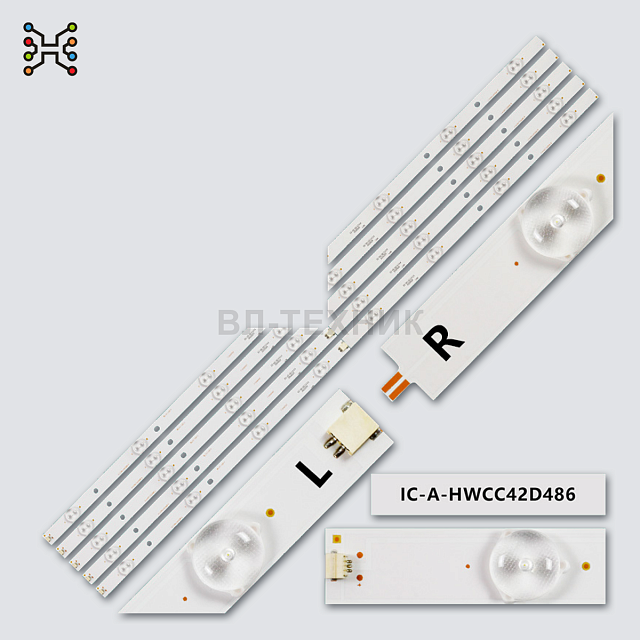 LED подсветка Panasonic TX-43ESW504 / TX-43ESW504S / TX-43FSW504 / TC-43DS630C / TH-43C410K / TC-43E