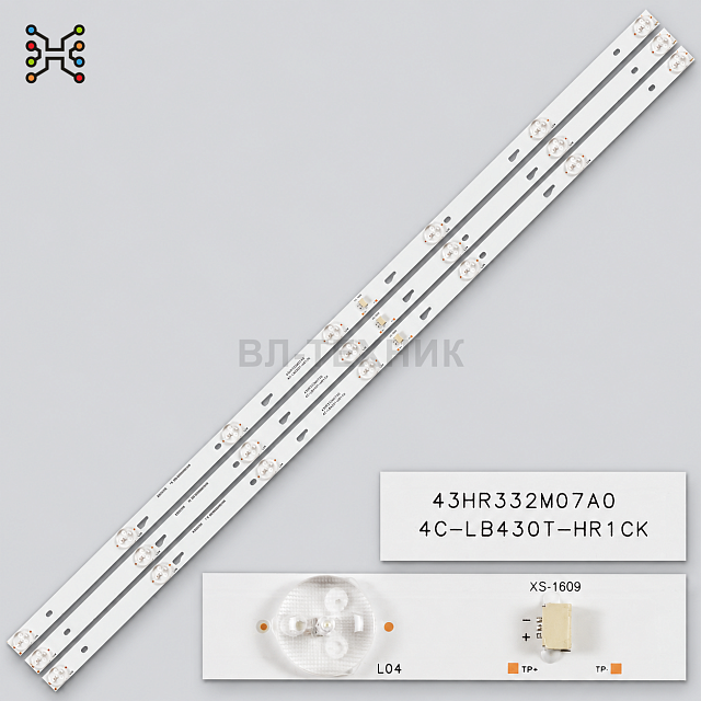 LED подсветка Artel 43LED9000A / TV-LED-A9000 / 43A9000 / TCL 43D2700, 43HR332M07A0 V2