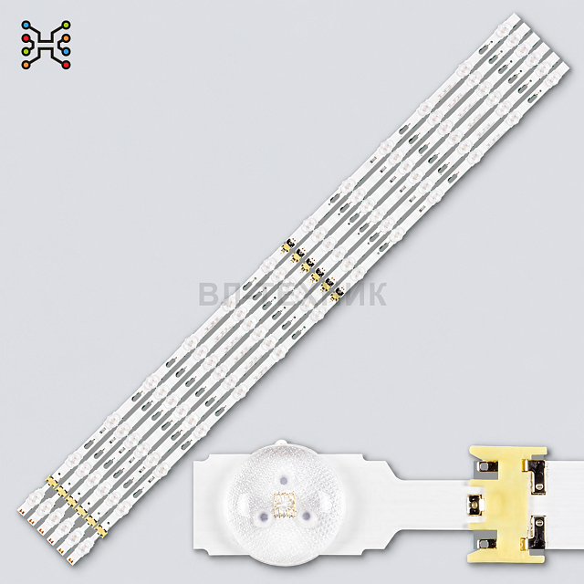 LED подсветка Samsung UE50JU6400 / UE50JU6500 / UA50JU7000K / UN50MU6070 / UN50MU6300 / HG50ND890, V