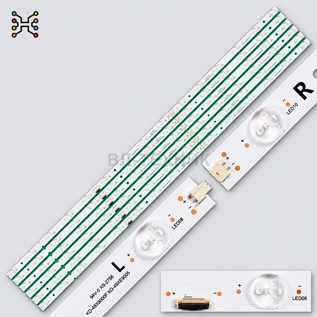 LED подсветка Sony KD-49X9000F / KD-49X900F / XBR-49X900F / KD-49XF9005 / KD-49XE9005 / KD-49XG9005