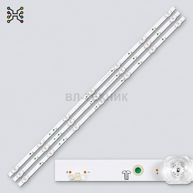 LED подсветка Philips 43PFF6355 / 43PFF6355/T3 / 43PFF6365 / 43PFF6365/T3 / 43PFF6395/T3 / 43PFS6825