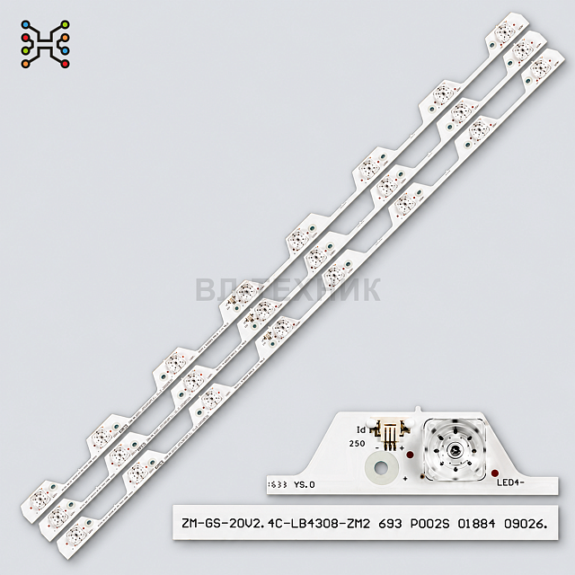 LED подсветка TCL L43P1-UD L43P1-F L43P1A-F 43UP130 43UP120 D43A810 B43A769U B43A739 43U5000 - 4C-LB