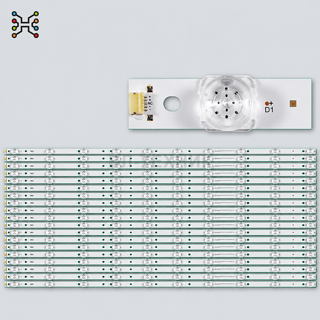 LED подсветка TCL 85P737 85" — 06-1-85FX-YSEMC3030-0D20 (16×10LED, 937мм), HK850WLEDM-JH1AH