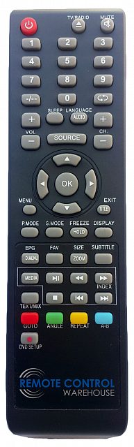 Универсальный пульт ClickPdu для Polar RM-L1153+3 (Hyundai, Shivaki, Erisson, Akai, Mystery)
