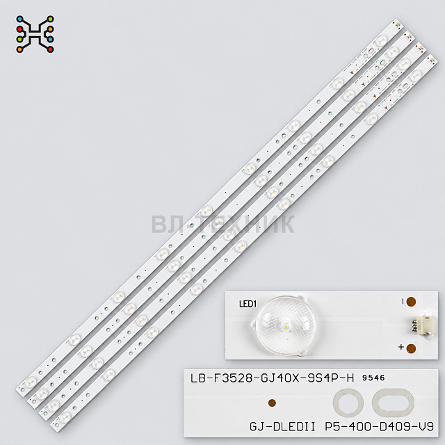 LED подсветка Philips 40PFT4009 40PFT5300 40PUT6400 Sony KDL-40R350B KDL-40R380D Haier 40D3505T AOC