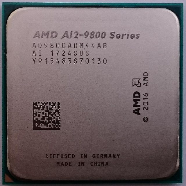 Процессор AMD A12-9800 AM4,  3,8 ГГц, 4 ядра, 4 потока.