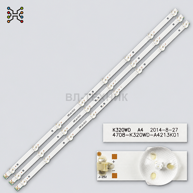 LED подсветка Philips 32PFL3045 / 32PHT4001 / 32PHF5055, TCL LE32D59 / LE32D8800 / LE32D99, AOC LE32