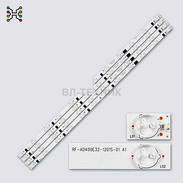 LED подсветка BBK 40LEM-1005 / 40LEM-1006 / 40LEM-1007 / 40LEX-5009 / DEXP F40B7000E / JVC LT-40EM75
