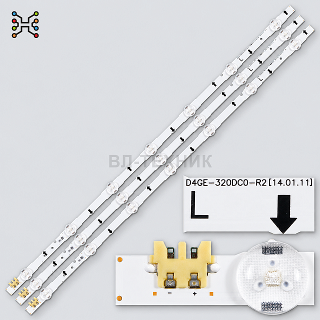 LED подсветка Samsung UE32H4000 / UE32H4500 / UE32J4100 / UE32H5000 / UE32H5570 - D4GE-320DC0-R2/R3,