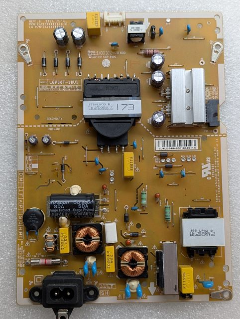 Плата питания  EAX67844401 (1.6)  LG 50UK6510PLB