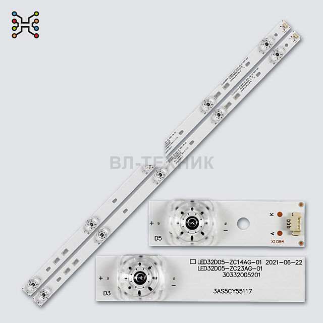 LED подсветка BBK 32LEX-5037-T2C / Doffler 32DH49-T2 / Haier LE32K6000S / Kivi 32HB50GU / JVC LT-32M