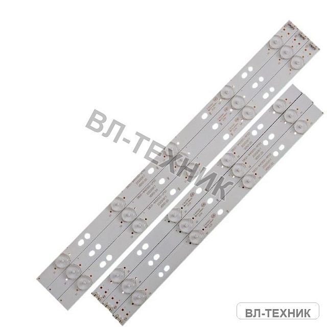 LED подсветка L414 — 2/4/9 LED, 315/318/332 мм, 3V