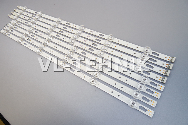 LED ПОДСВЕТКА LM41-00873A / 910A правые планки SAMSUNG UE58TU7160 Б.У.
